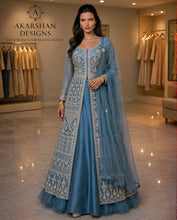 Load image into Gallery viewer, Exquisite Long-Jacket Lehenga Set