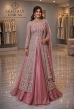 Load image into Gallery viewer, Exquisite Long-Jacket Lehenga Set