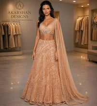 Load image into Gallery viewer, Exquisite Sequin-Embellished Lehenga Set