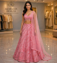 Load image into Gallery viewer, Exquisite Sequin-Embellished Lehenga Set
